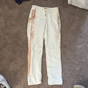 Alexander Wang 100% cotton Women's cream/white Jeans with pink design | project